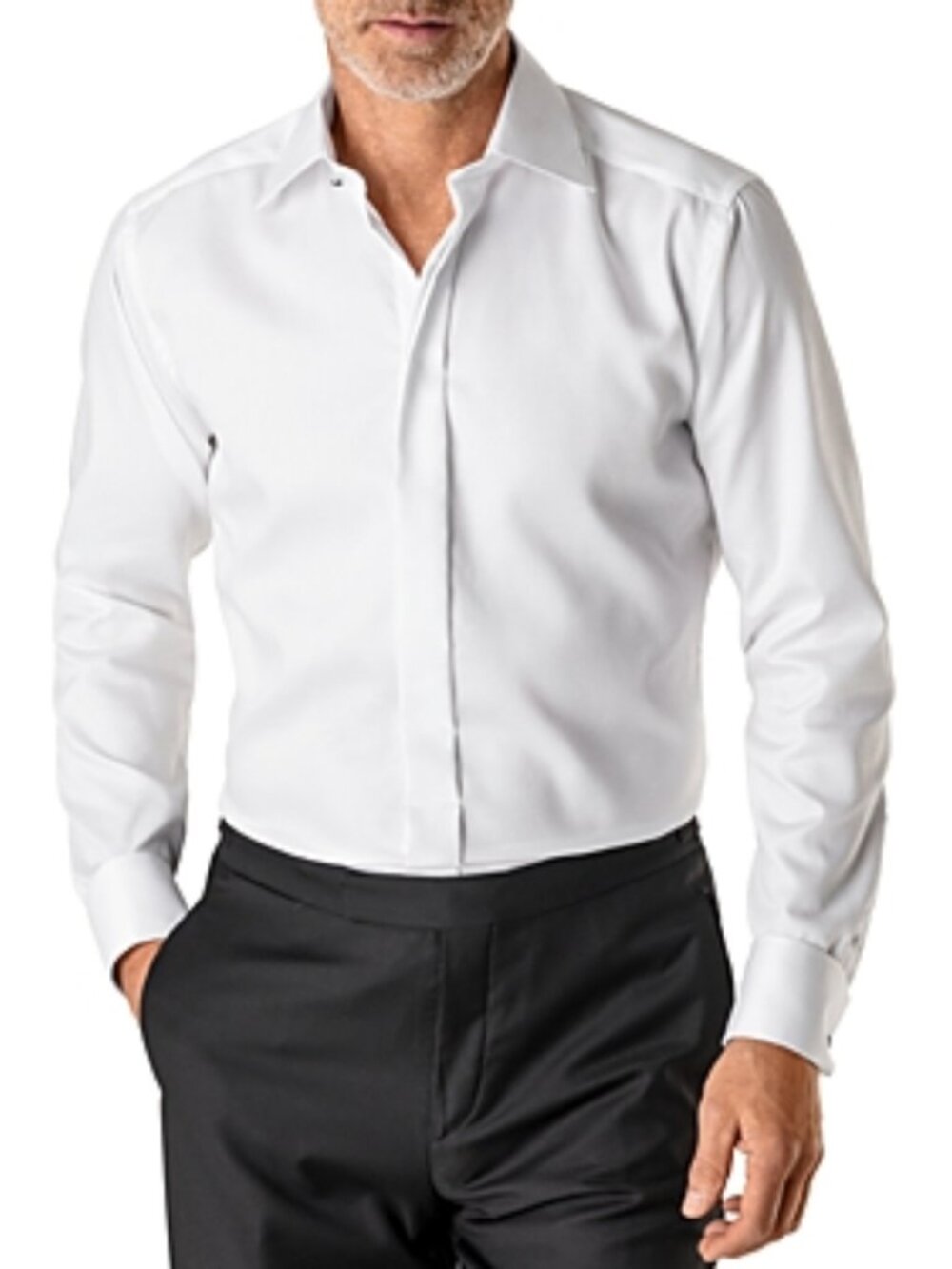 Eton Contemporary Fit Diamond-Weave Dress Shirt White Cotton Business Sze 16 NWT